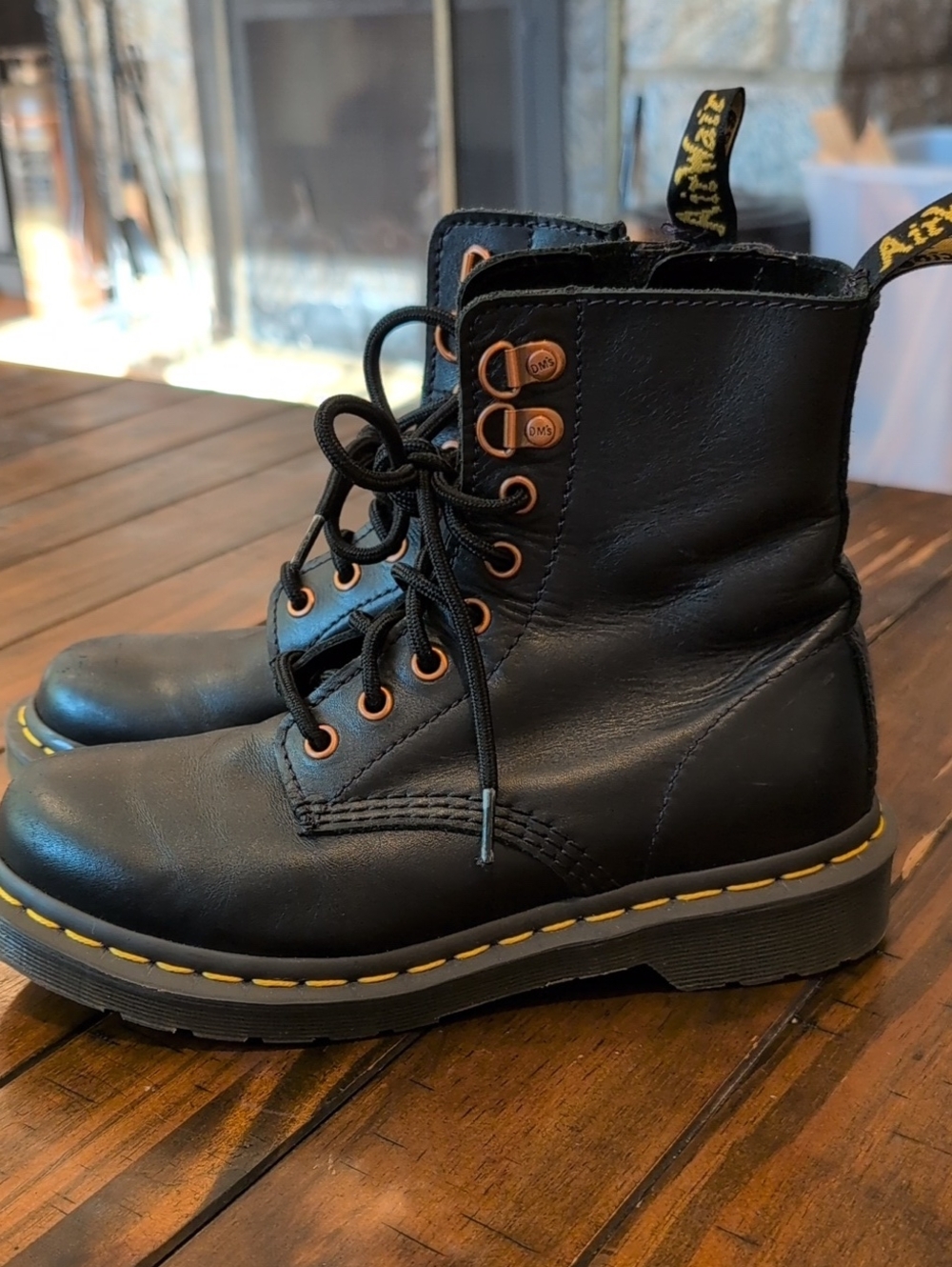 Dr. Martens Pascal Rose Gold Hardware Eye Boot 1460/26874